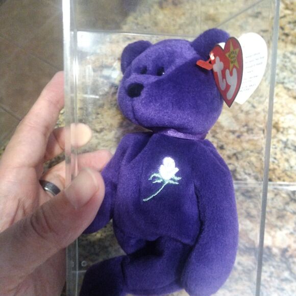 TY The Beanie Babies Collection -Diana Princess of Wales Memorial Fund Bear NWT - Picture 7 of 11